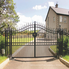 Hot Sale Beautiful Residential Wrought Iron Gate Designs Welded house gate metal aluminium gate designs